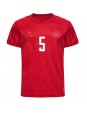 Danmark Joakim Maehle #5 Replika Hemmakläder VM 2022 Kortärmad